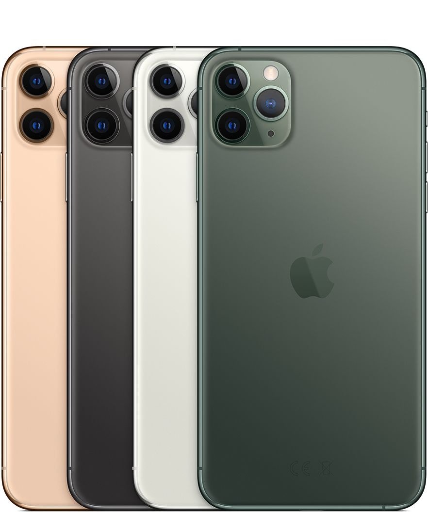 5.8吋的iPhone 11 Pro与6.5吋的iPhone Pro Max，配有三镜头。