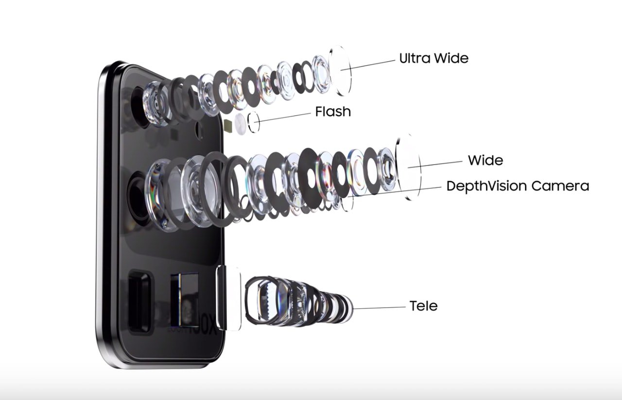 首次加入潜望镜式镜头的 Samsung 机 S20 Ultra 更可以支援 10 倍无损覆合变焦、甚至 100 倍的“Space Zoom”