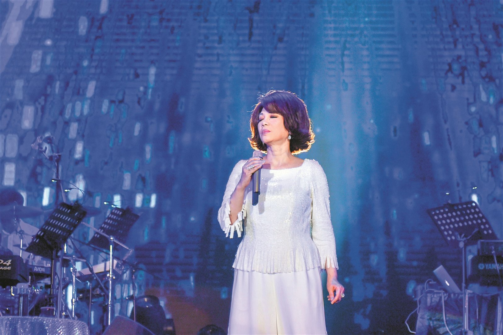 蔡琴在演唱会最后演绎《恰似你的温柔》，并表示会把这首歌唱到9万次。