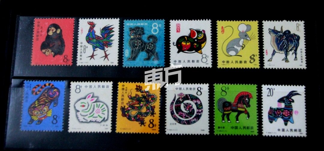 中国自1980年起，所发行的第一轮生肖邮票。