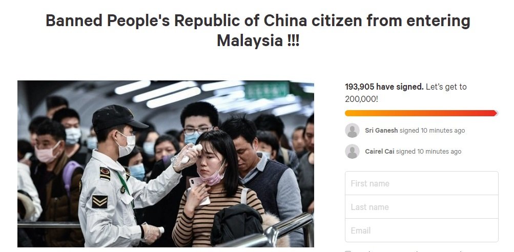 截至今日中午12时05分，已有19万3905人签署了该请愿。