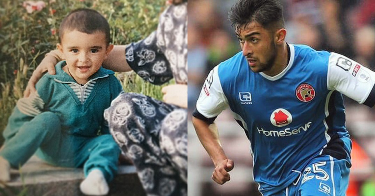 2岁的库哈尔随父亲作为难民逃到英国，如今效力于英国足坛。（图取自库哈尔推特）