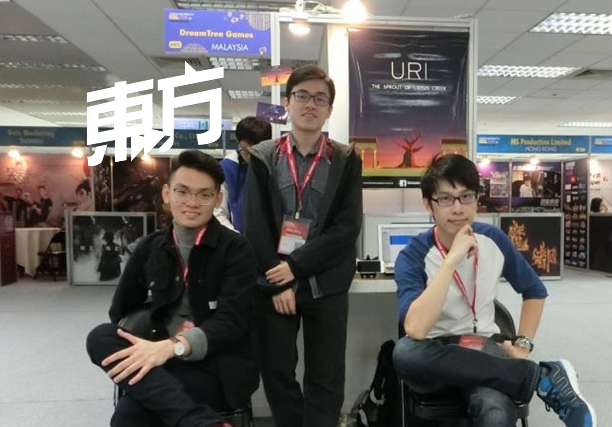 DreamTree游戏工作室是由执行总监陈知炜（左起）、创意总监詹伟全和艺术总监颜肇辉共同创办。三人分别负责游戏制作的不同岗位，包括编程、内容策划和美术。