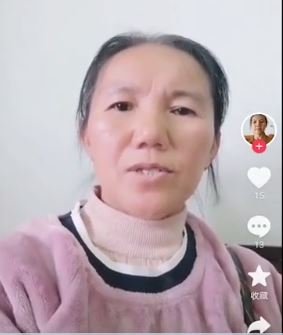 李田田母亲的视频发言周三（23日）挂上微博。（微博视频截图）