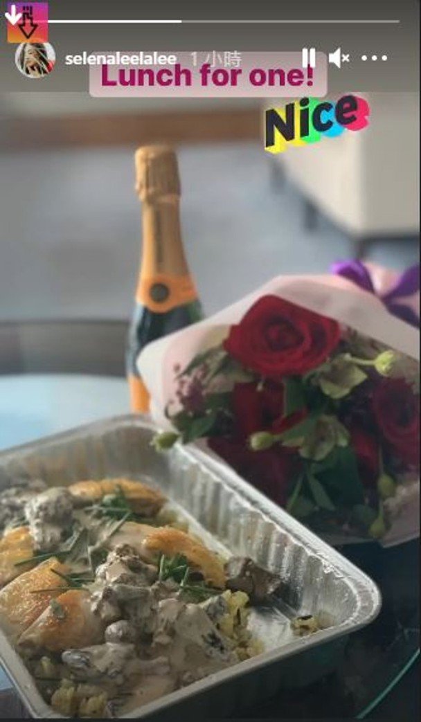 有花有便当又有香槟，难道是未婚夫安排的浪漫惊喜？
