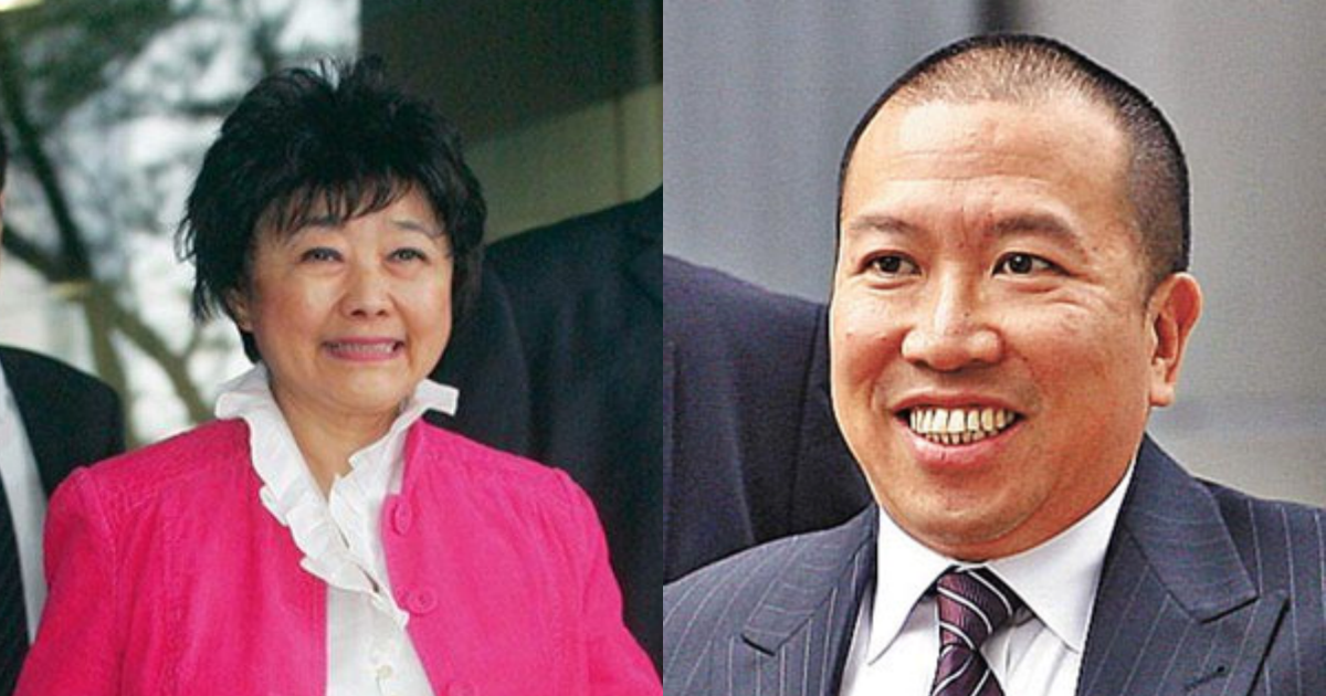 陈振聪（右）因伪造已故华懋集团主席龚如心（左）遗嘱而被判入狱12年。