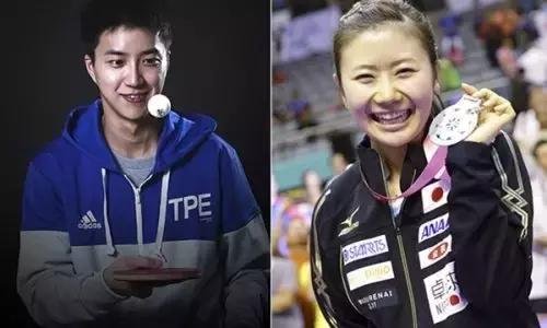 福原爱和江宏杰同是乒乓球运动员。