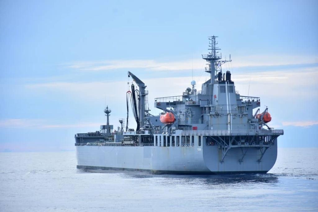 澳洲皇家海军后勤补给舰“天狼星号”经亚庇回航澳洲。