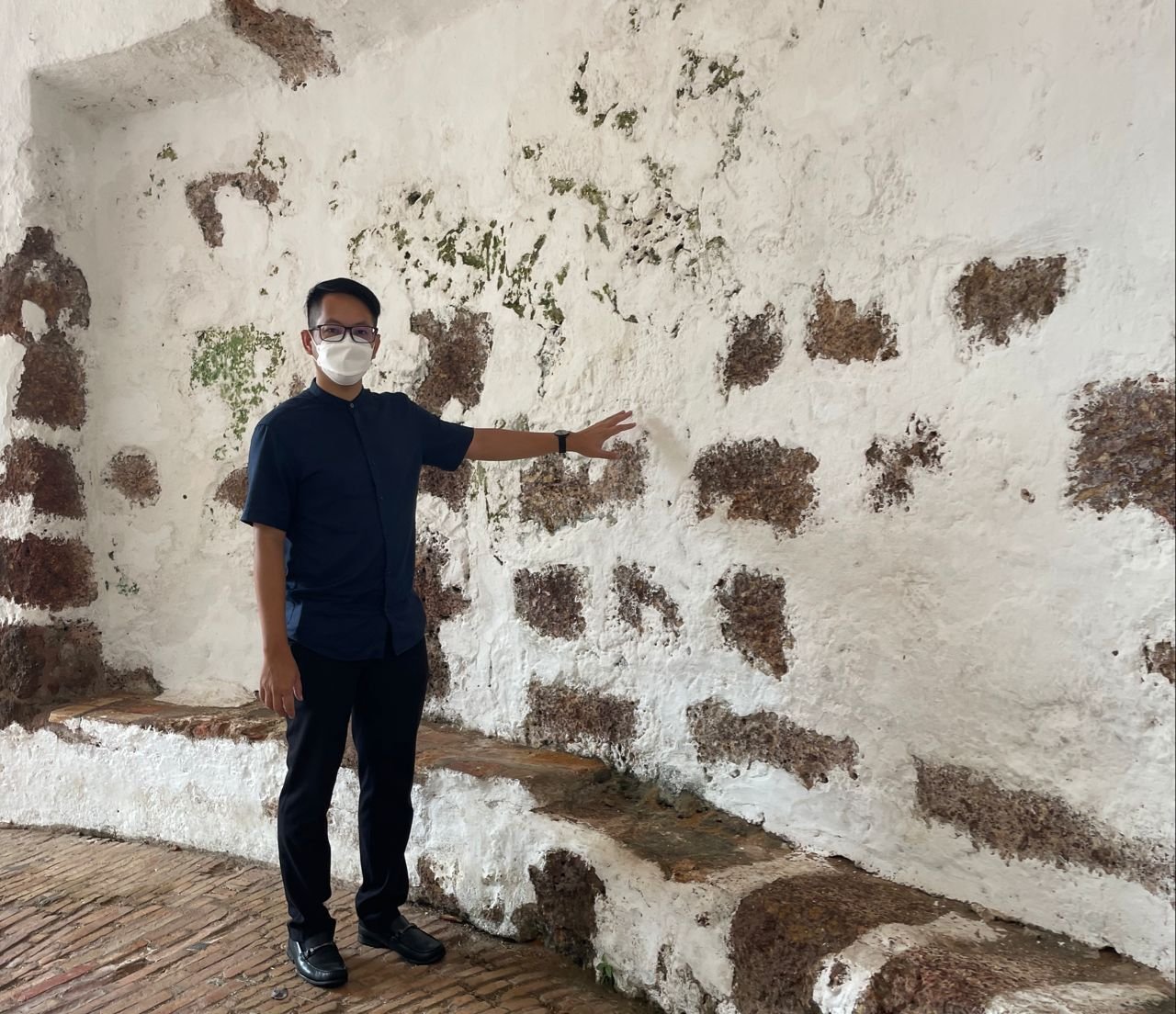 陈炜建指古城门之前出现的不雅涂鸦，如今已获当局处理，恢复整洁。