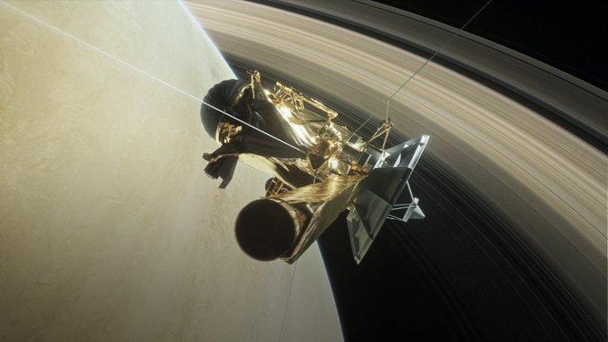 陈玮敏曾参与Cassini项目，探索土星及其冰冷卫星的宇宙飞船。 （图取自NASA）