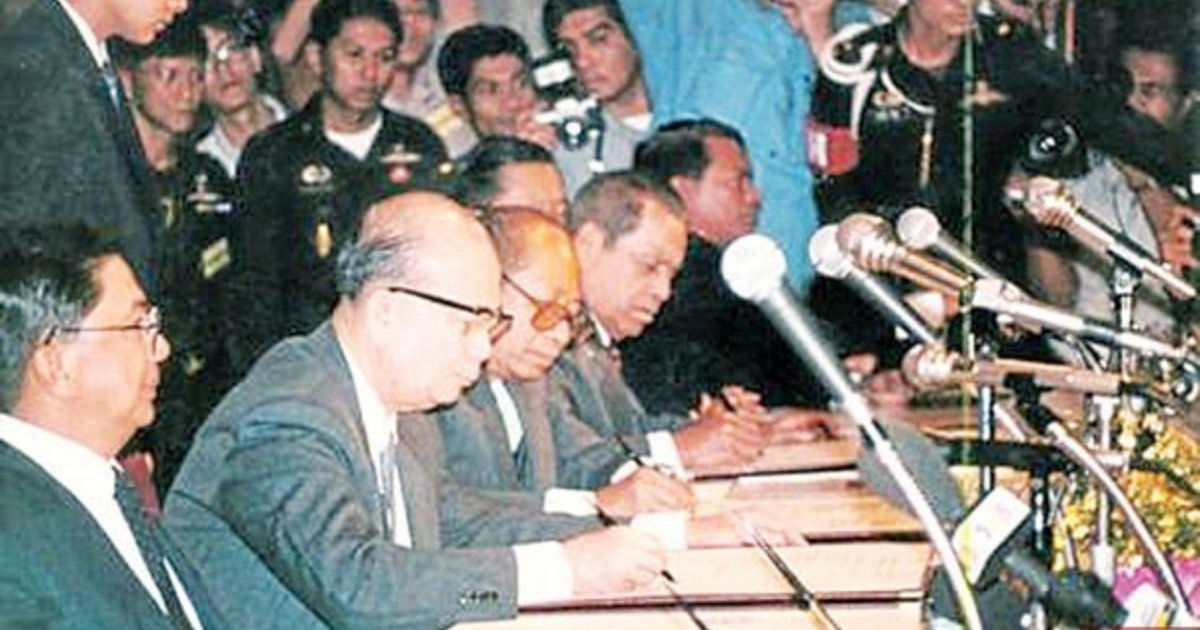1989年，马共与泰方及马方签署“合艾和平协议”