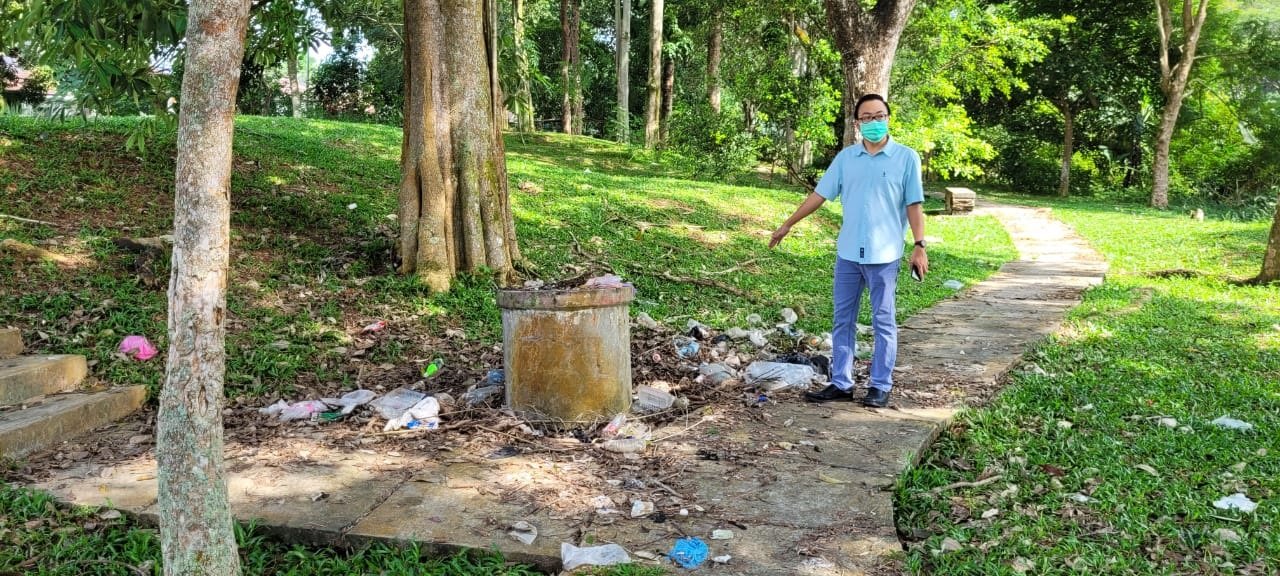 太子城拉惹哇丽区休闲公园卫生情况糟糕。