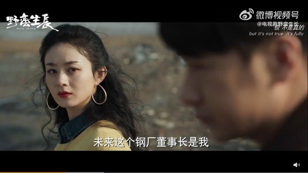 预告片中，赵丽颖以曲发浓妆示人，展现另类成熟美，不过有网民却指她包包脸及身形略胖。