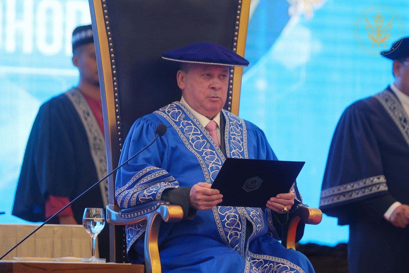依布拉欣陛下在柔佛苏丹依布拉欣宗教大学学院毕业典礼上发表御词。