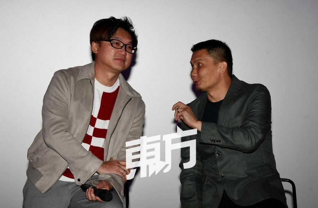 电影制片人张捷惟（左）及导演由昊（Euho）。