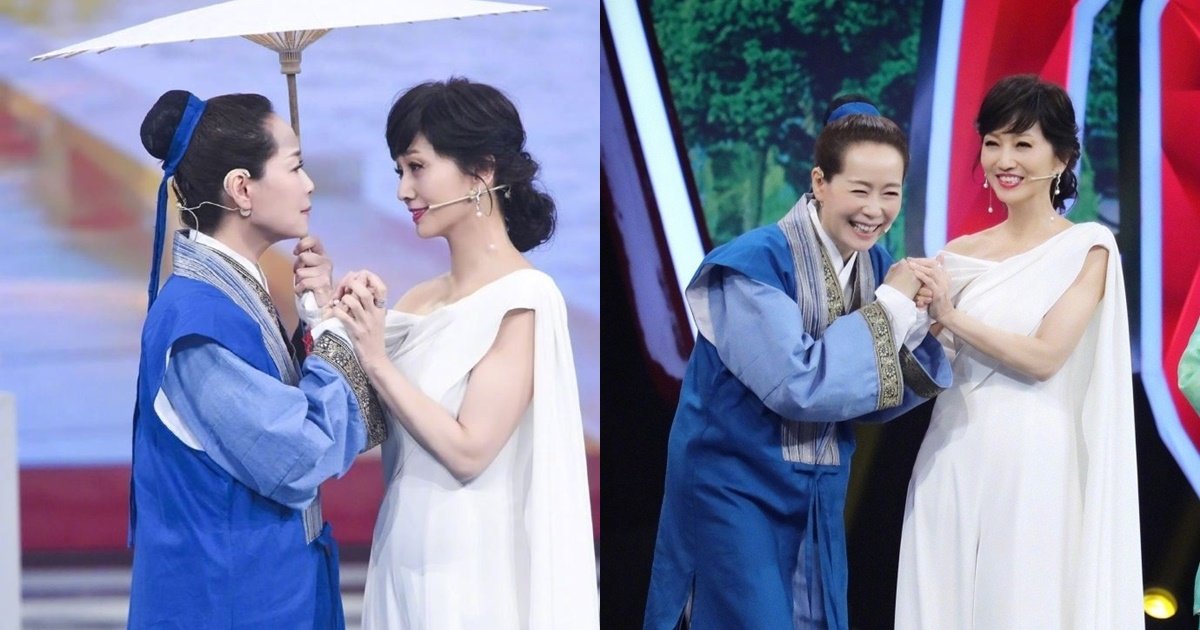 《新白娘子传奇》主角叶童及赵雅芝，2018年在中国综艺节目上合体。
