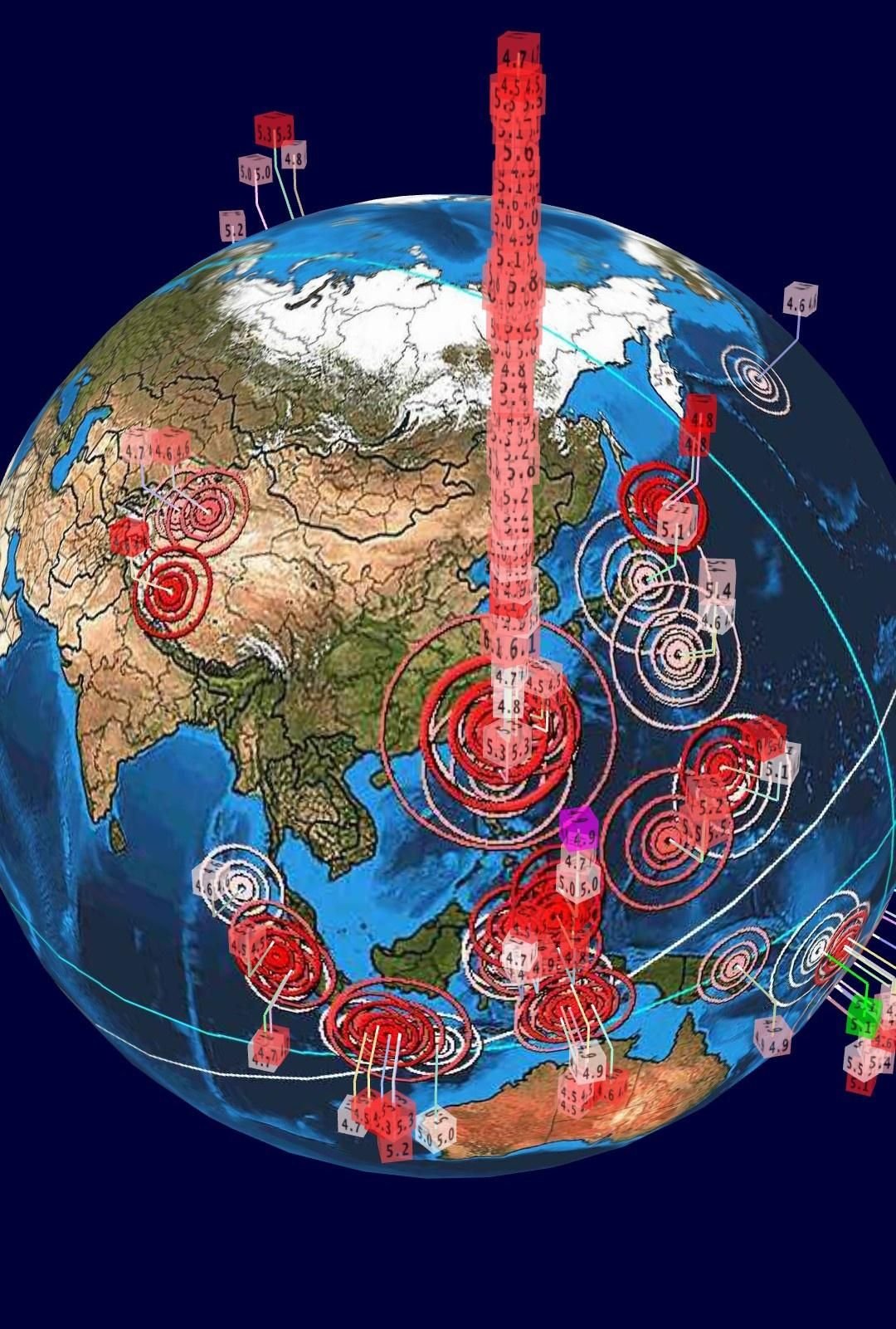 台湾地震频率已经爆表。