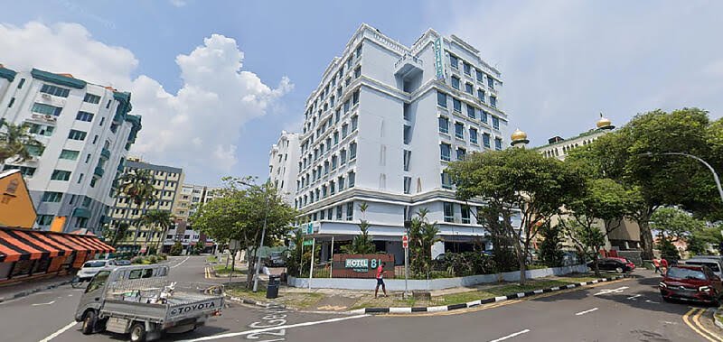 新加坡芽笼一带许多酒店本周末不是客满，就是价格飙升三到四倍。 （Google地图）