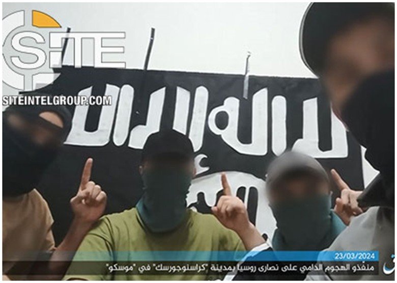 IS公布4名武装分子蒙面照片。