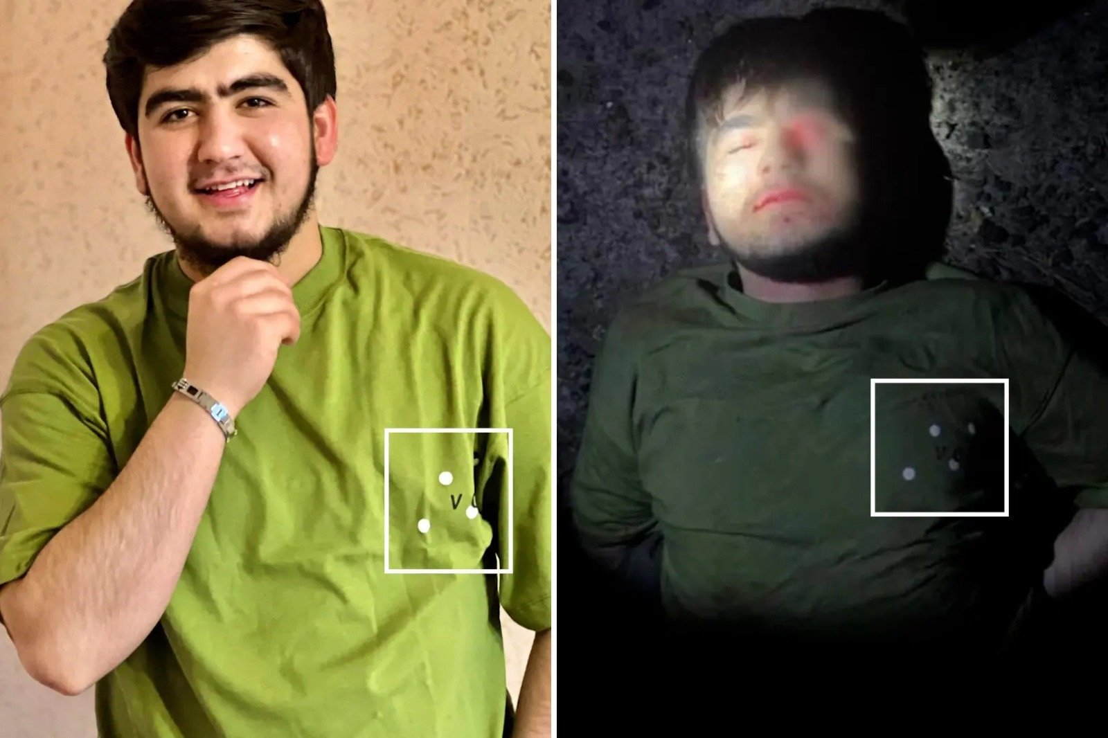 法佐夫在其社交平台上的一张照片中穿著一件绿色T恤，与袭击者之一所穿的绿色T恤相同。（图取自社交平台Vkontakte/Telegram）
