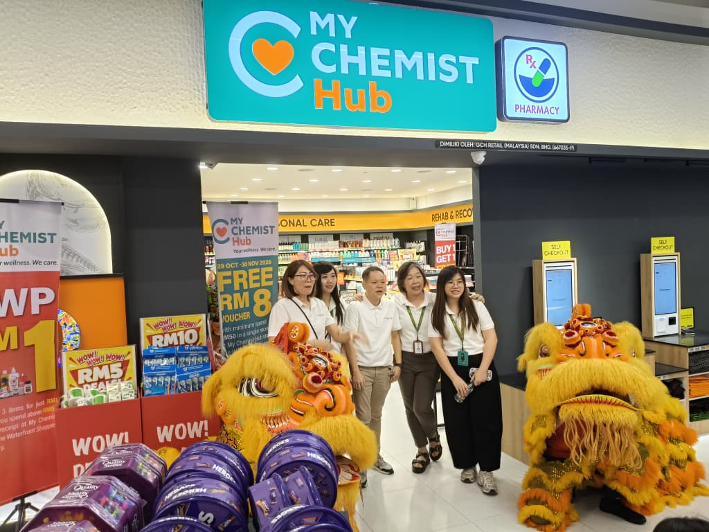 MY CHEMIST Hub为顾客提供健康、美容、药局及保健服务。