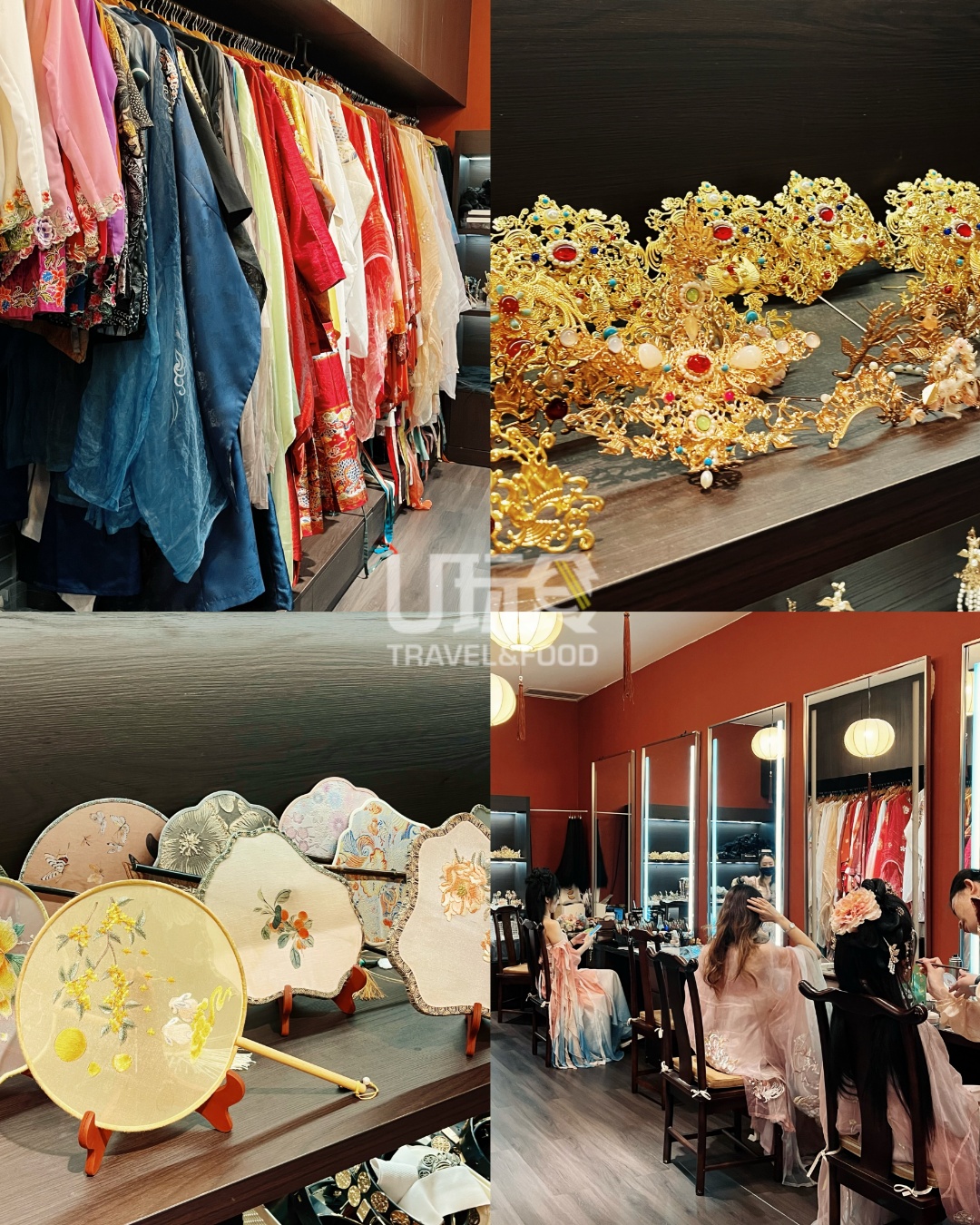 店内有多款服饰供选择。