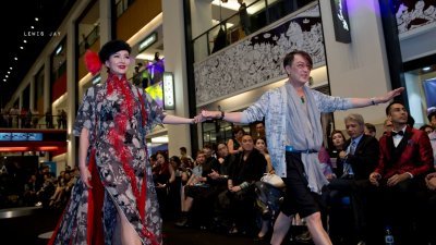 Andrew Gan去年杪曾参与大马时装设计师协会（MODA）25周年纪念活动。（照片来源：Lewis Jay）