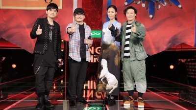 第二季《中国新歌声》由陈奕迅（左起）、周杰伦、那英和刘欢组成超强导师阵容。