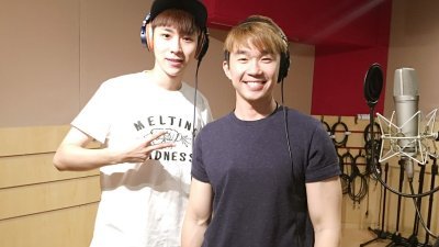 林健辉（ 右） 与王博文第一次跨国合作，自歌曲音源上线以来，一度横扫各大榜单。