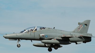 大马皇家空军一架鹰式战机（Hawk 108）从关丹出发后半小时失联，之后被证实失事。图为同类型战机。