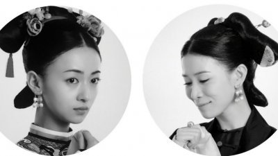 左为担任本剧第一女主角的中国女星吴谨言，右为佘诗曼。