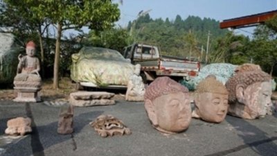 警方追回被盗卖佛像，这些文物暂交当地文物所管理。