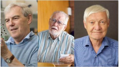 2017年诺贝尔化学奖得主：韩德森（Richard Henderson）、杜巴谢（Jacques Dubochet）和法兰克（Joachim Frank）。