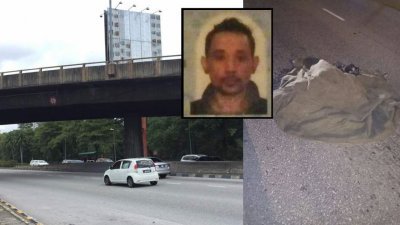 死者莫哈末赫米从班兰专科医院外汽车天桥跳下自杀，被2辆轿车撞上后不治。
