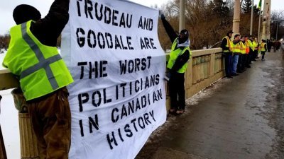 法国“黄背心”运动蔓延全球，多地示威者纷纷仿效，这股运动如今也从欧洲蔓延至北美洲的加拿大。