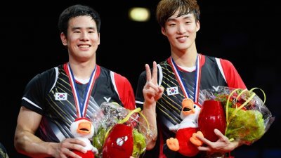 高成炫（左）和申白喆最终获得了参加国际大赛的宝贵机会。（档案照）