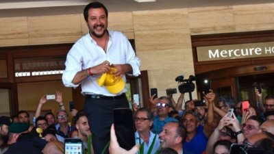 意大利内政部长萨尔维尼（Matteo Salvini）