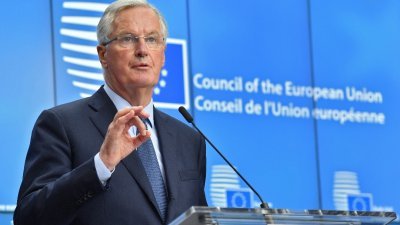 欧盟委员会脱欧谈判首席代表巴尼耶，周五在布鲁塞尔的脱欧议题部长级会议后，召开记者发布会。