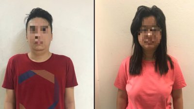 32岁男嫌犯（左）被警方延扣4天。21岁华裔女子自导自演绑架案，被警方延扣4天。