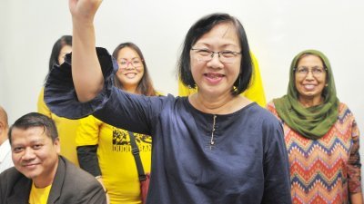 玛丽亚陈宣布将走入政治，上阵来届大选。（摄影：邱继贤）