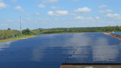 这座太阳能发电厂坐落在樟仑往黑木山关卡路旁的70英亩地，目前已设立总共10万5000块太阳能电板，提供超过12兆瓦的电能给予国能公司，再转输至当地的厂家。