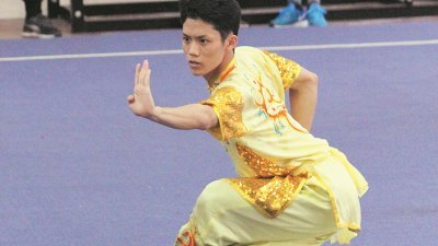 江浩兴（图）夺得吉隆坡武术青少年锦标赛中学组最佳男运动员奖。