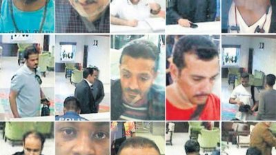 15名被指参与暗杀哈苏吉的嫌犯模样曝光，《华邮》指相信最少11人与沙地情报部门有关，部分人更是沙地皇家卫队成员。