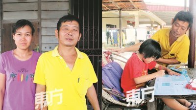 张柔清（左）在黄文财患癌后，担起照顾 他疼爱有加。 丈夫和女儿的职务，但却从不言苦。