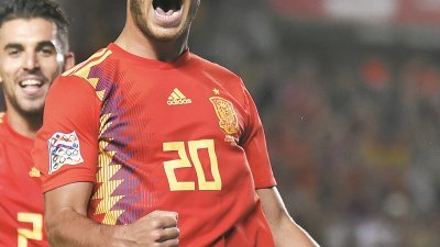皇家马德里22岁小将阿森西奥，西班牙奉献1球、3次助攻和制造1个乌龙球，直接参与了球队的5个进球，闪耀全场。