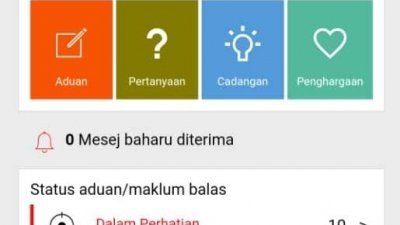 “Respons Rakyat Melaka”手机应用程式介面设计简明易懂。