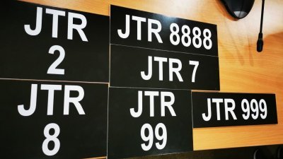 JTR 8车牌以6万6666令吉竞标价，成为JTR车牌系列中成交价最高的号码。