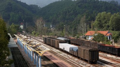 这是中越边界越南一侧的同登车站，预计朝鲜最高领导人金正恩下周内将抵达此处，离开列车后将转搭汽车，前往170公里外的河内。