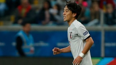 22岁中场三好康儿对乌拉圭梅开二度，助日本拿下本届美洲杯首个积分。