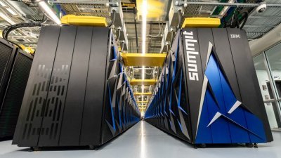 目前全球最快的美国超级电脑“顶点”。